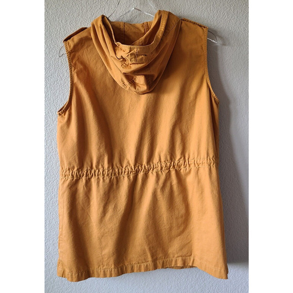 Zenana Outfitters‎ Women's Vest Gorpcore Hoodie Size M Mustard Yellow - Picture 3 of 11